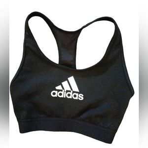ADIDAS SPORTS BRA.  WOMENS.  Size Small.  Black & White.
